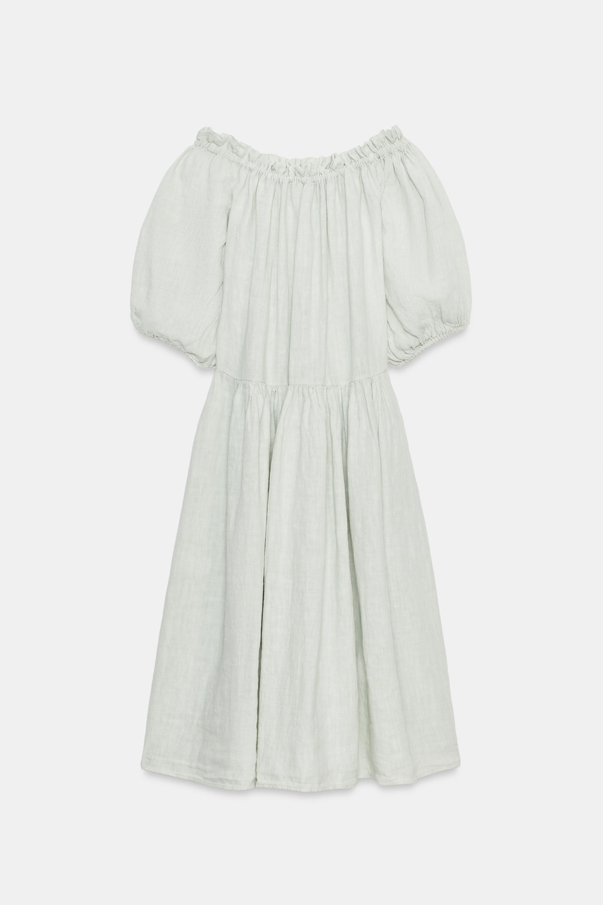 ZW COLLECTION 100% LINEN MIDI DRESS